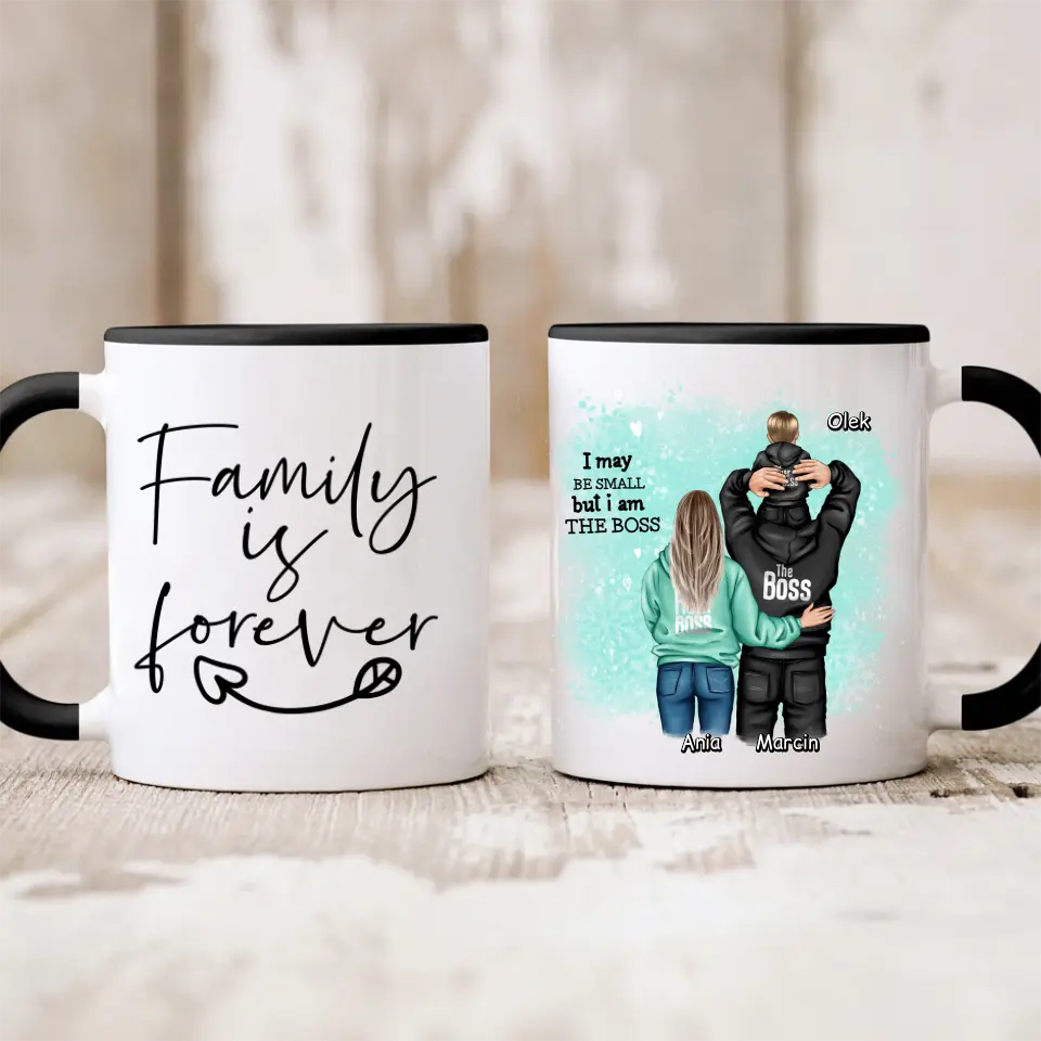 Rodinný hrnek 2 lidé + Dítě