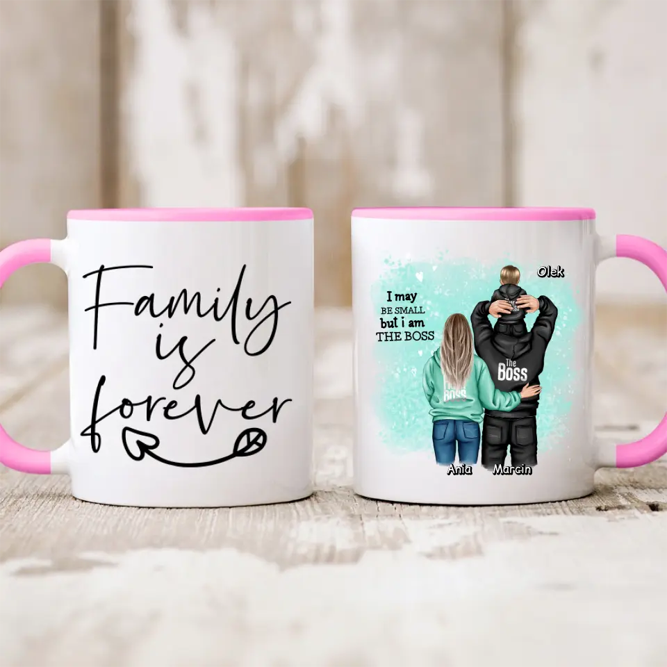 Rodinný hrnek 2 lidé + Dítě