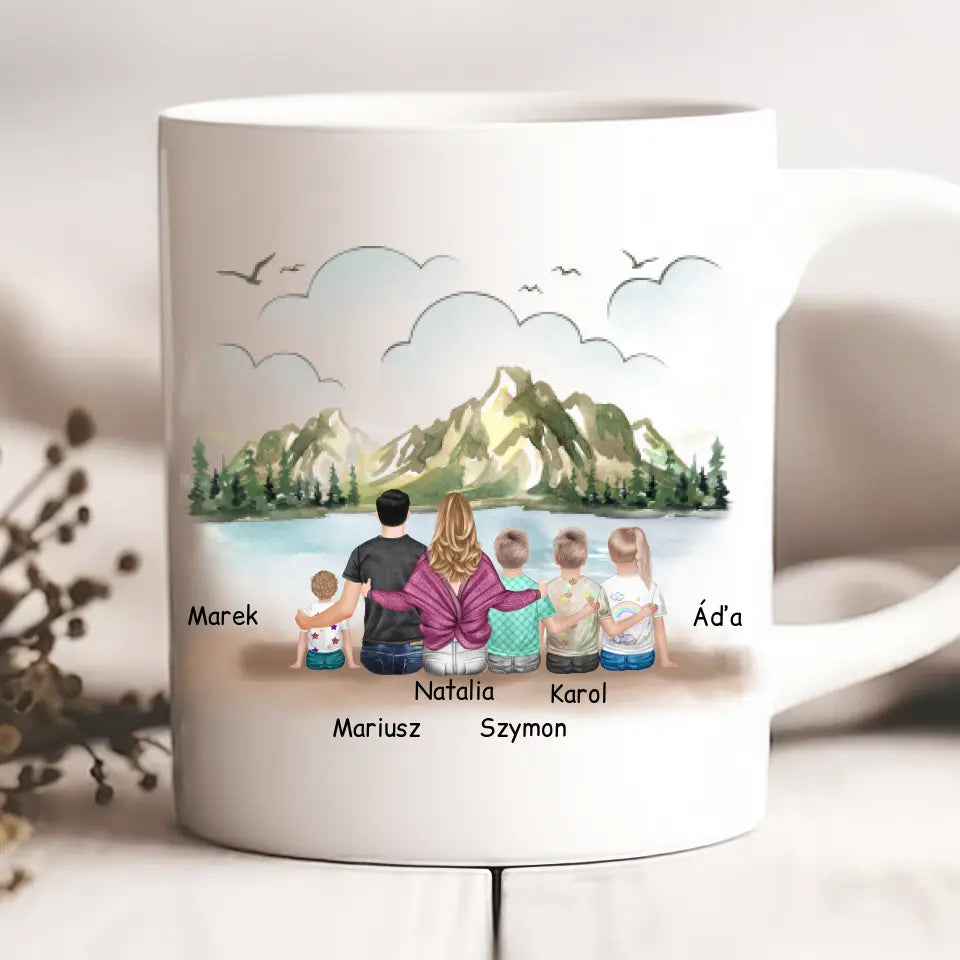 Rodinný hrnek - 2 osoby dospělí + až 4 děti