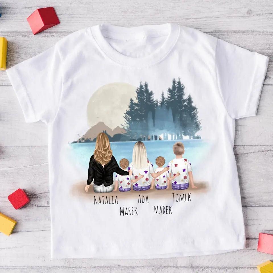 Rodinné tričko (personalizované) - maminka + až 1-4 děti #8