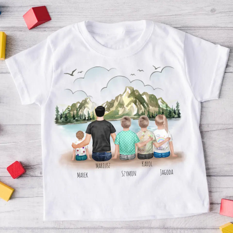 Rodinné tričko (personalizované) - pro tátu + až 4 děti #10