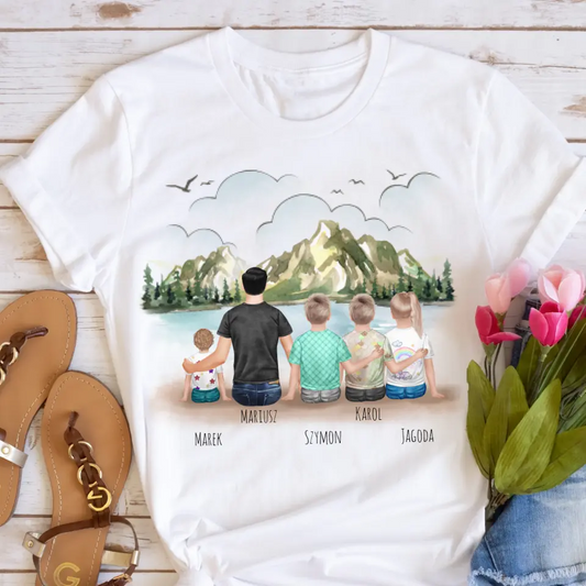 Rodinné tričko (personalizované) - pro tátu + až 4 děti #10