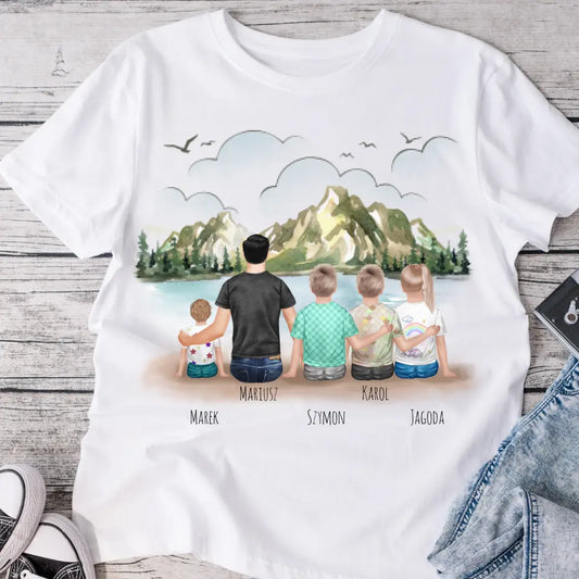 Rodinné tričko (personalizované) - pro tátu + až 4 děti #10