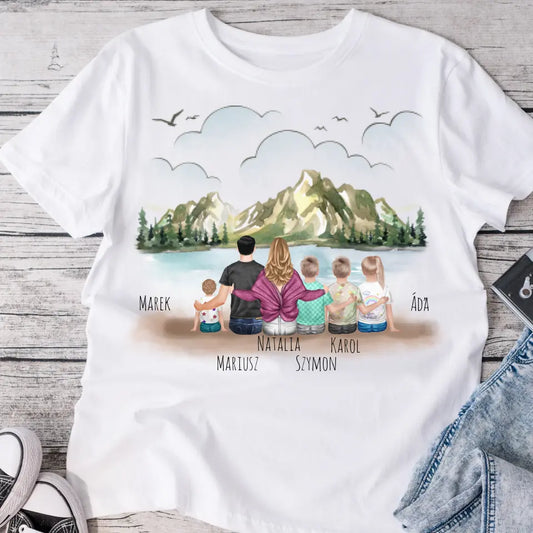 Rodinné tričko (personalizované) - 2 osoby dospělí + až 4 děti #1