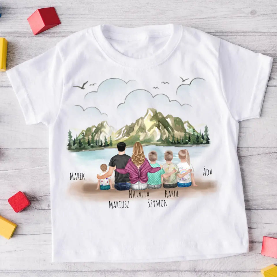 Rodinné tričko (personalizované) - 2 osoby dospělí + až 4 děti #1