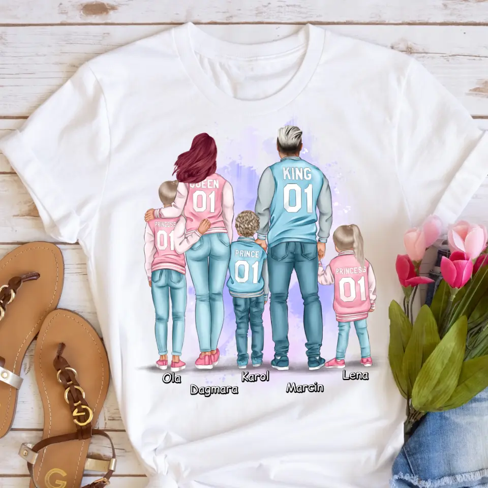 Rodinné tričko (personalizované) - 2 lidé + 1/3 děti #11