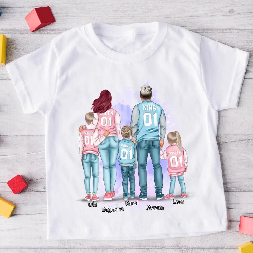 Rodinné tričko (personalizované) - 2 lidé + 1/3 děti #11