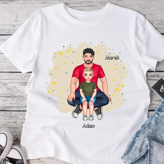 Rodinné tričko (personalizované) - pro tátu a syna #9212