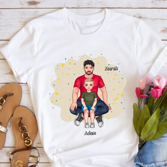 Rodinné tričko (personalizované) - pro tátu a syna #9212