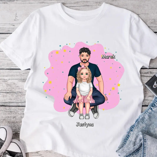Rodinné tričko (personalizované) - pro tátu a dceru #9211