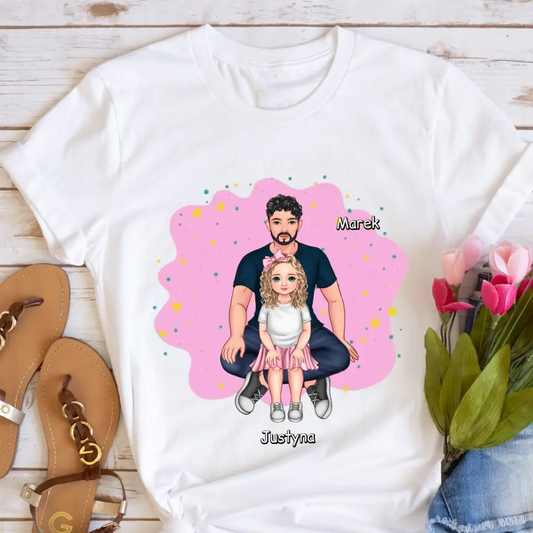Rodinné tričko (personalizované) - pro tátu a dceru #9211
