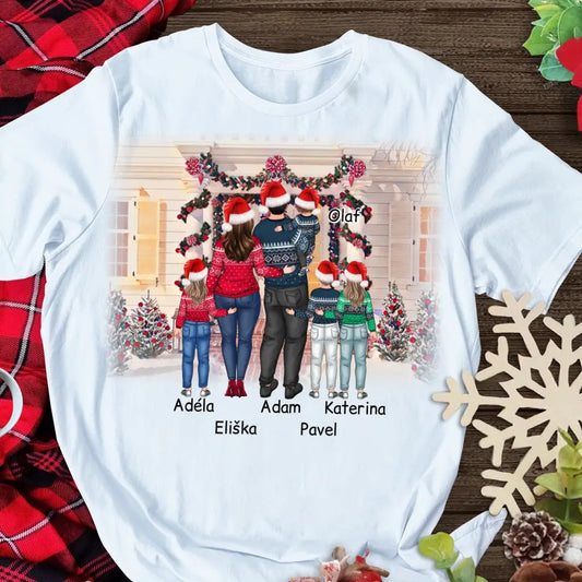 Vánoční trička pro rodinu - 2 osoby dospělí + až 1-4 děti #97