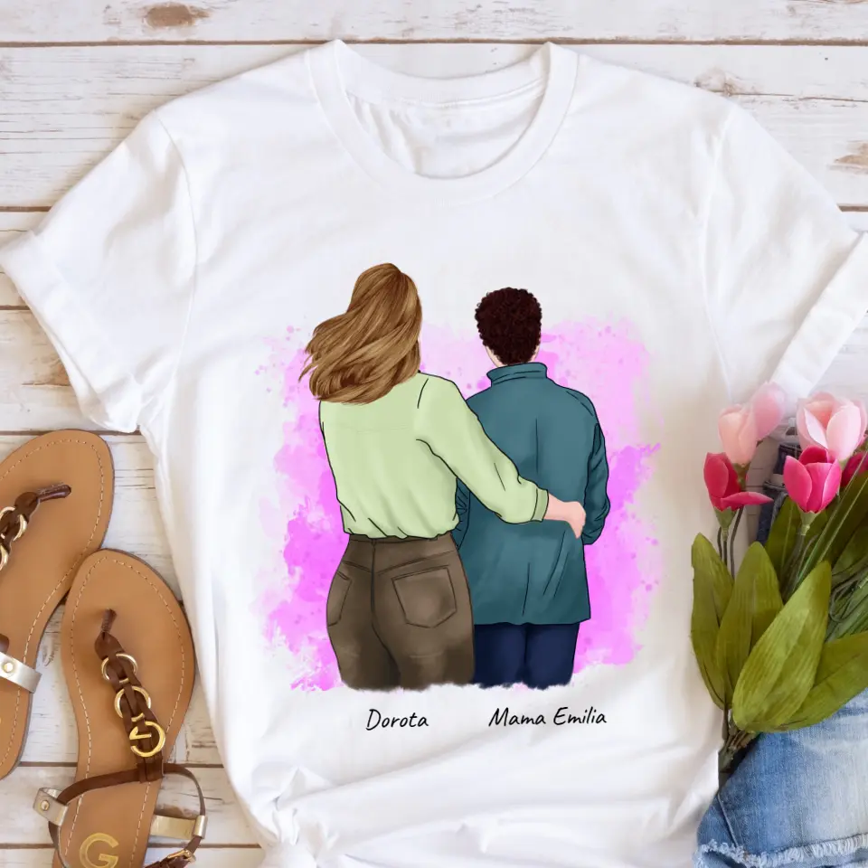 Rodinné tričko (personalizované) - máma a dcera #1