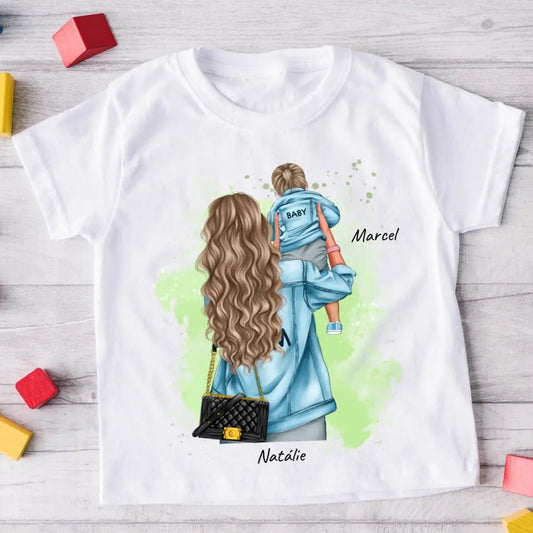 Rodinné tričko (personalizované) - máma a syn #4