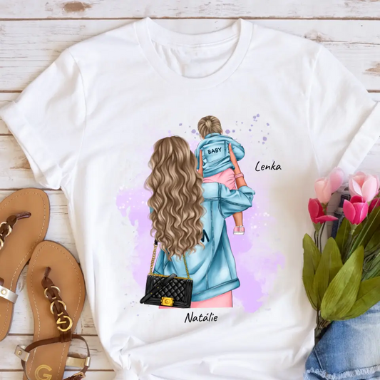 Rodinné tričko (personalizované) - máma a dcera #5