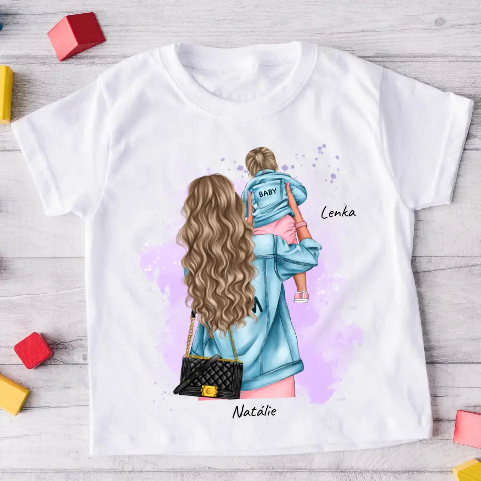 Rodinné tričko (personalizované) - máma a dcera #5