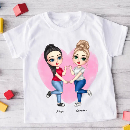 Rodinné tričko (personalizované) - máma a dcera #61