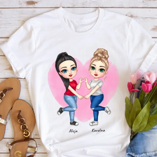 Rodinné tričko (personalizované) - máma a dcera #61