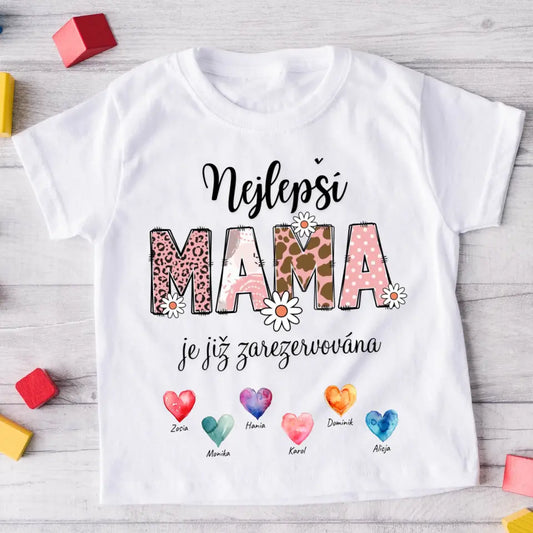 Rodinné tričko (personalizované) - Máma + 1-6 dětí #185