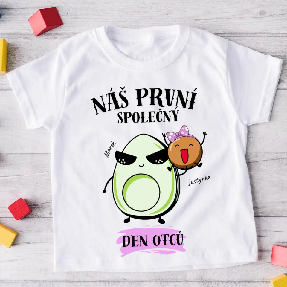 Tričko se vzorem táta a dítěte - Personalizované (rodinné) #8421