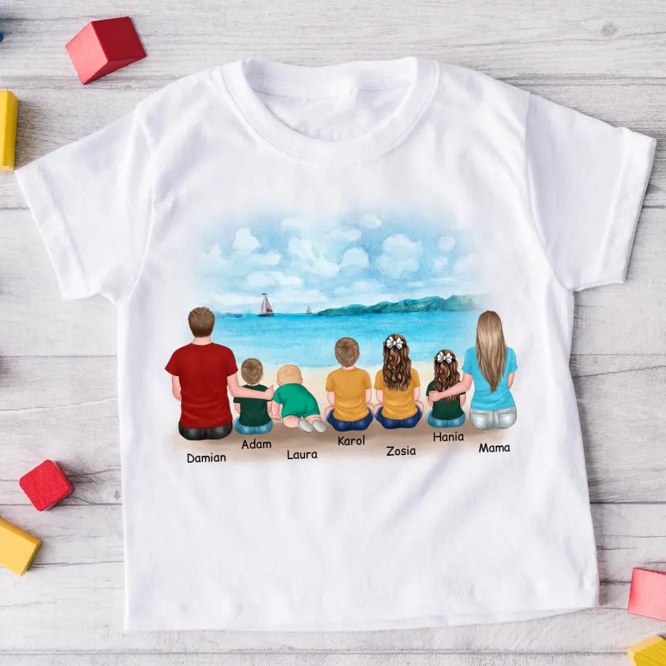 Rodinné tričko (personalizované) - máma + táta + max. 5 dětí #92