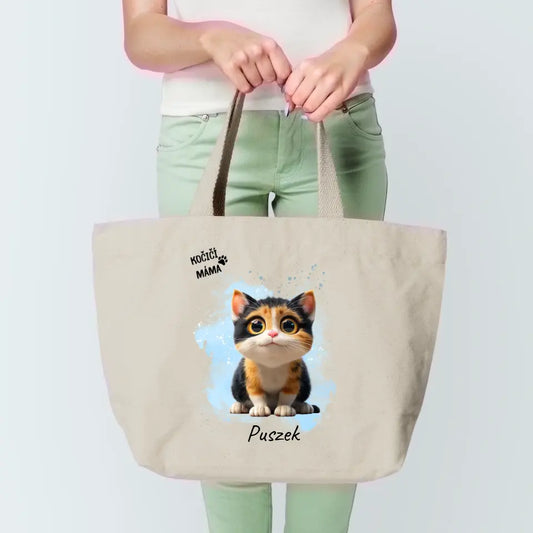 Personalizovaná nákupní taška - Kočičí máma / kočičí táta #551