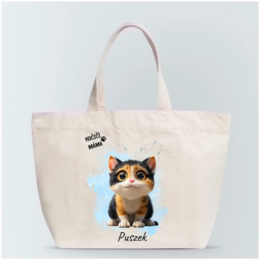 Personalizovaná nákupní taška - Kočičí máma / kočičí táta #551