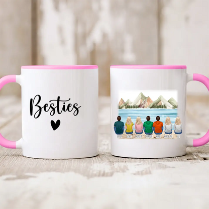 Hrnek pro přátele - žena nebo muž max. 1-6 lidí #CZ11