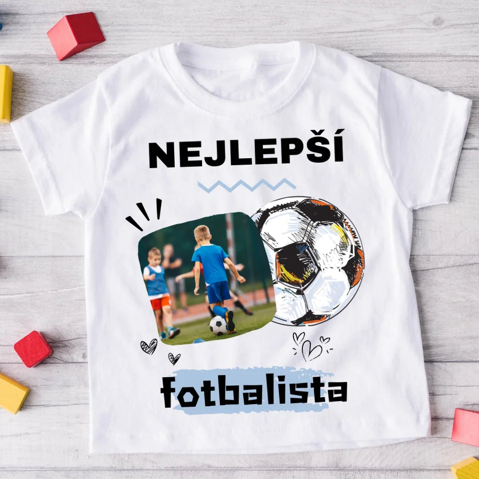 Tričko s fotkou – máma/táta fotbalisty/fotbalistky – personalizované #5800