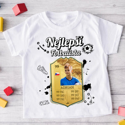 Tričko s fotkou – máma/táta fotbalisty – personalizované #5225