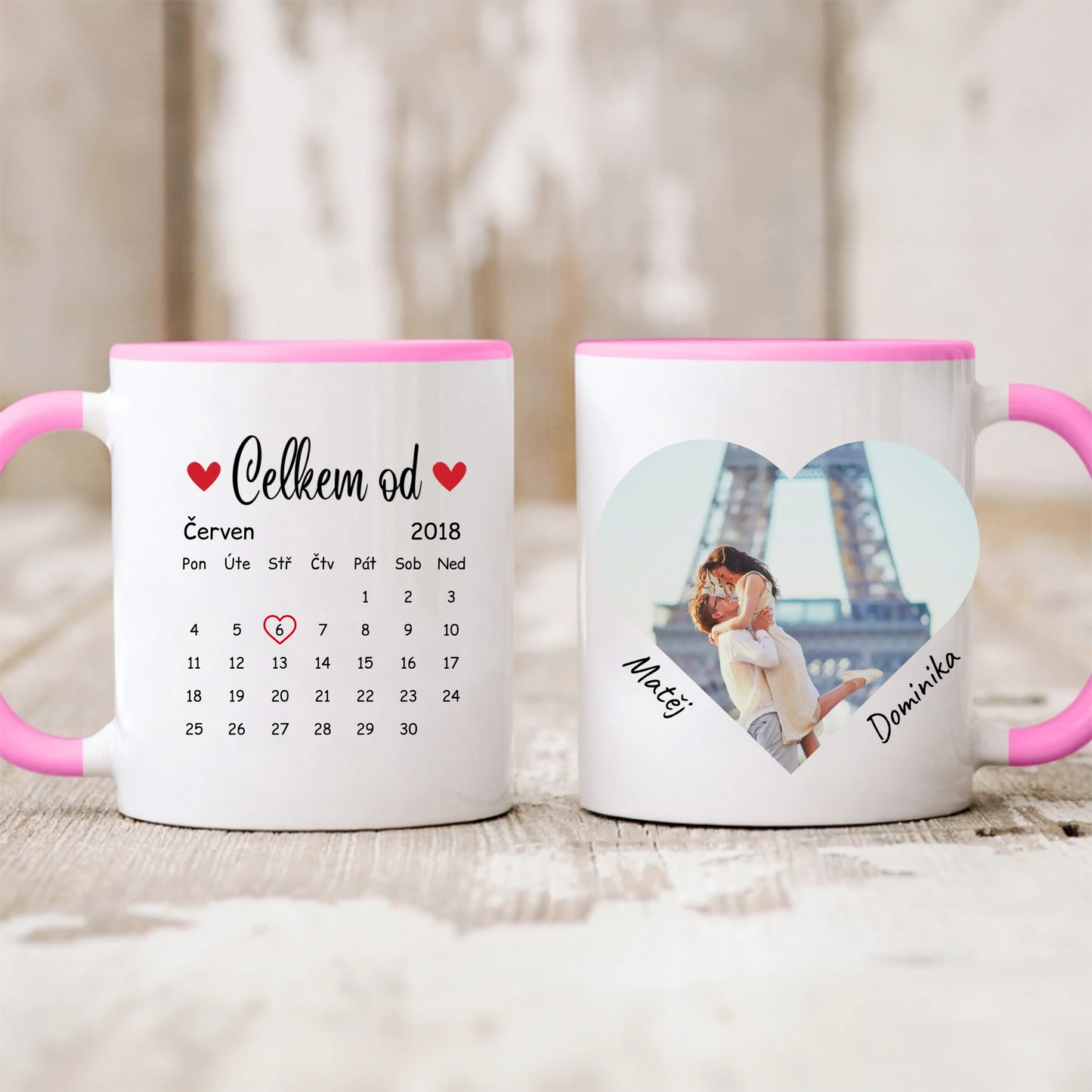 Hrnek pro páry s fotografií - Personalizovaný - Valentýnský dárek #2091
