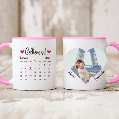 Hrnek pro páry s fotografií - Personalizovaný - Valentýnský dárek #2091