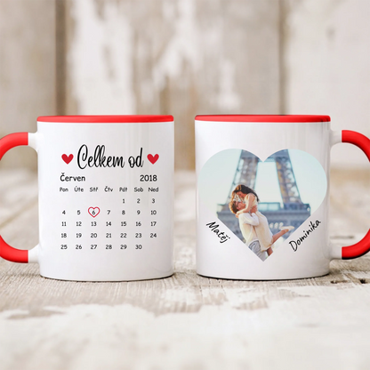 Hrnek pro páry s fotografií - Personalizovaný - Valentýnský dárek #2091