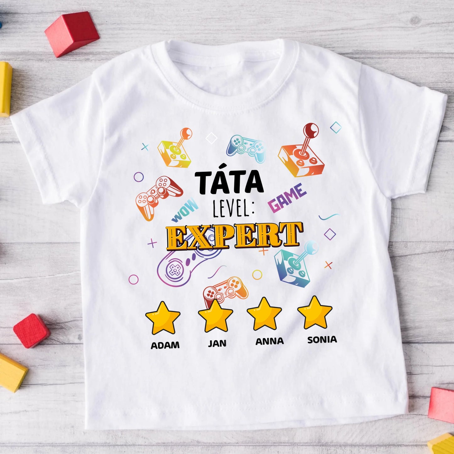 Tričko pro tátu a děti - Personalizované - Dárek ke Dni otců #7362