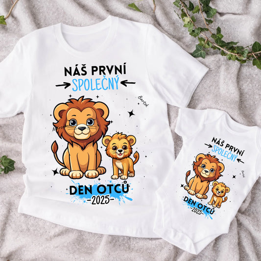 Tričko se vzorem táta a dítěte - Personalizované (rodinné) #8338