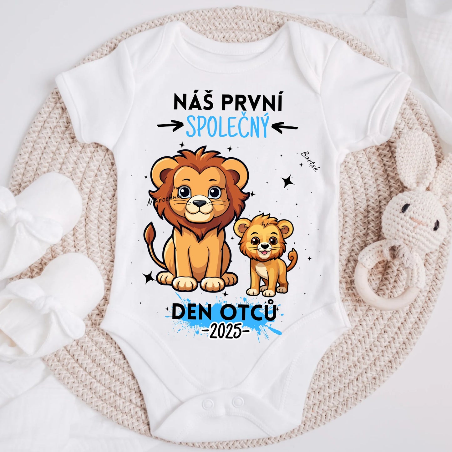 Tričko se vzorem táta a dítěte - Personalizované (rodinné) #8338