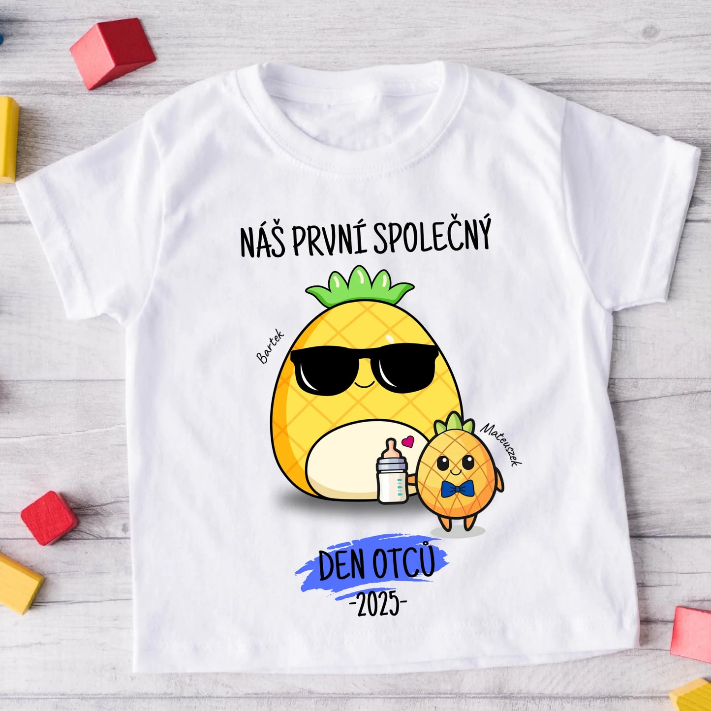 Tričko se vzorem táta a dítěte - Personalizované (rodinné) #8011