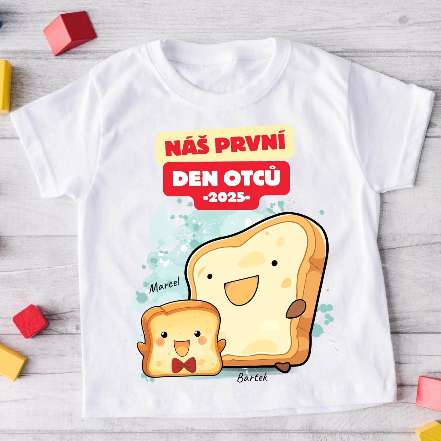 Tričko se vzorem táta a dítěte - Personalizované (rodinné) #8429