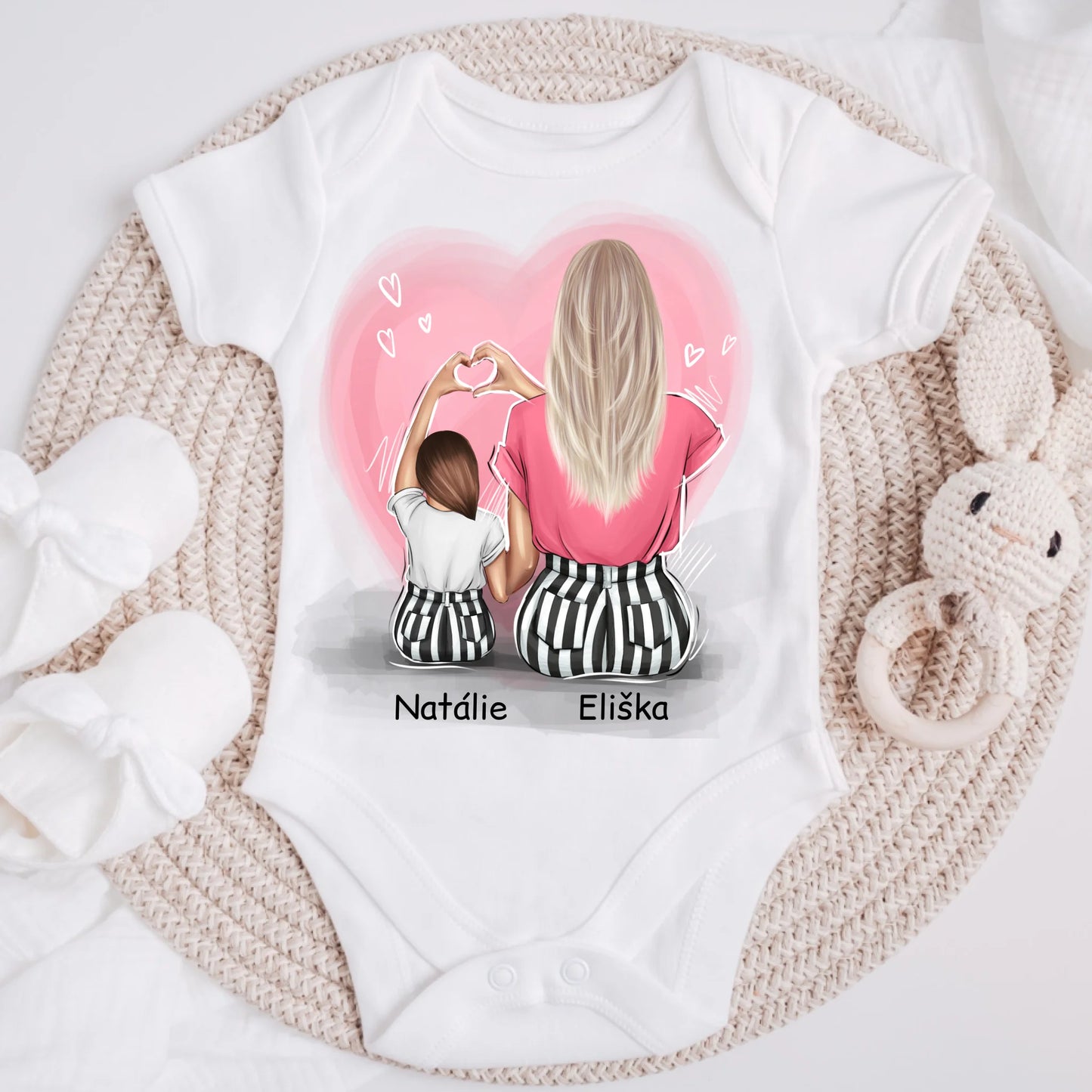 Rodinné tričko (personalizované) - Máma a dcera #4