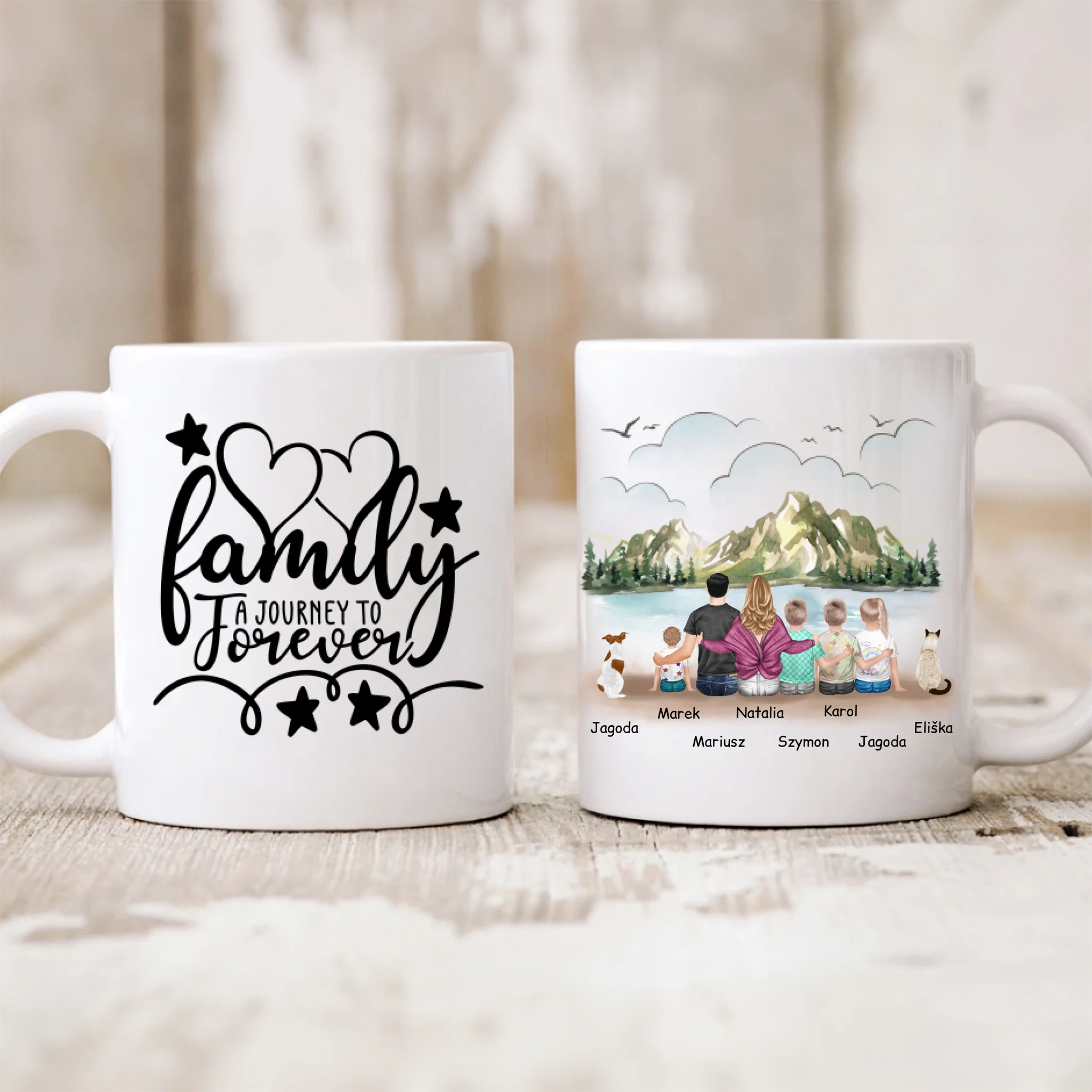 Rodinný hrnek - 2 osoby dospělí + až 4 děti + 1/2 domácích mazlíčků #2