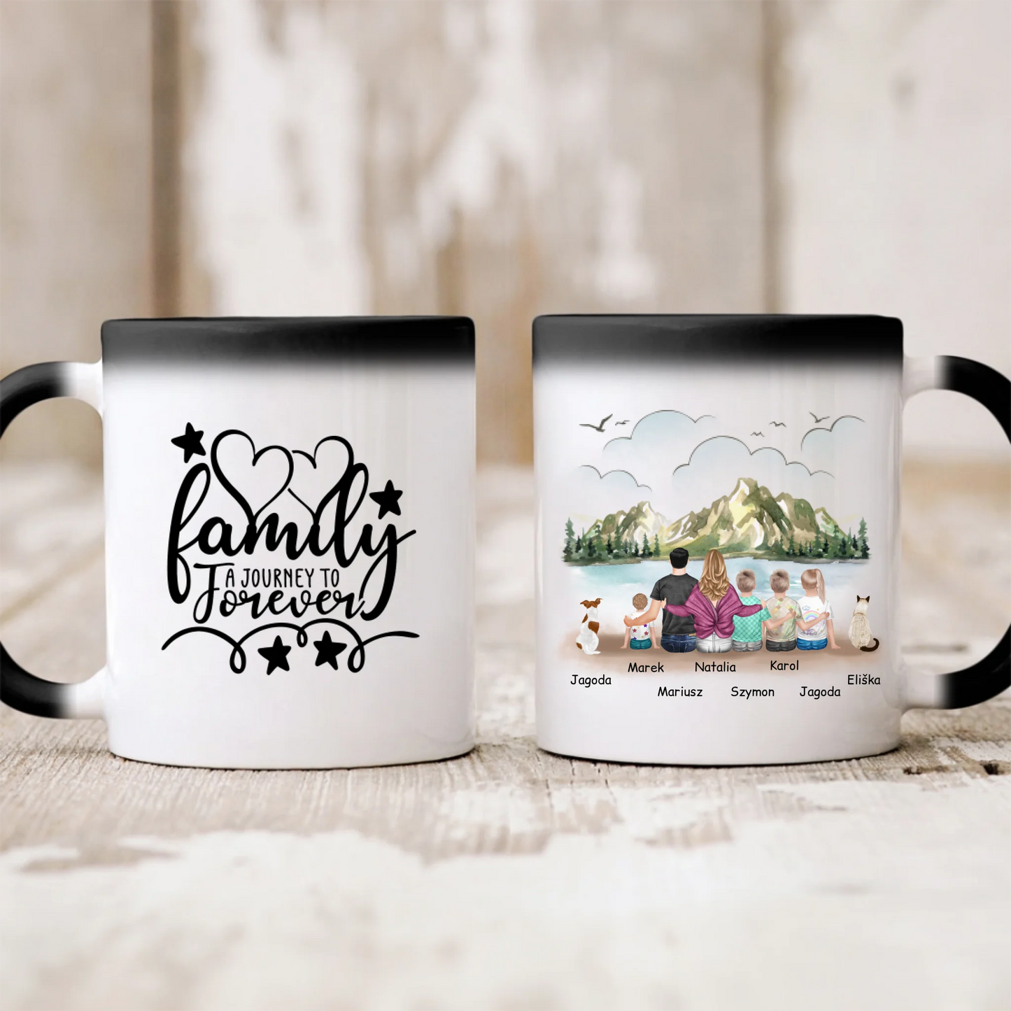 Rodinný hrnek - 2 osoby dospělí + až 4 děti + 1/2 domácích mazlíčků #2