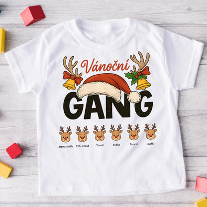 Vánoční tričko pro celou rodinu - vánoční gang - Vánoční dárek #2714