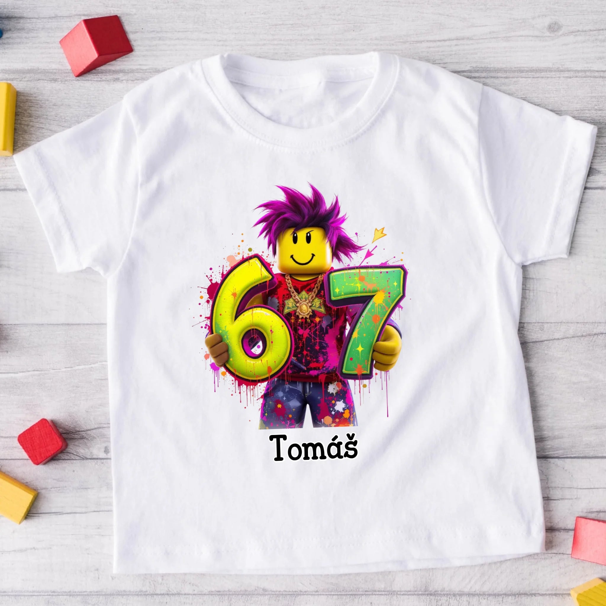 Tričko pro dítě - 67 - sex seven - Dárek na Vánoce #0921