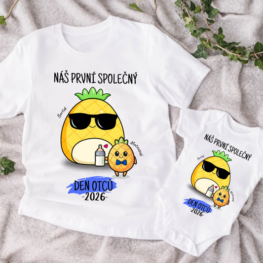 Tričko se vzorem táta a dítěte - Personalizované (rodinné) #8011