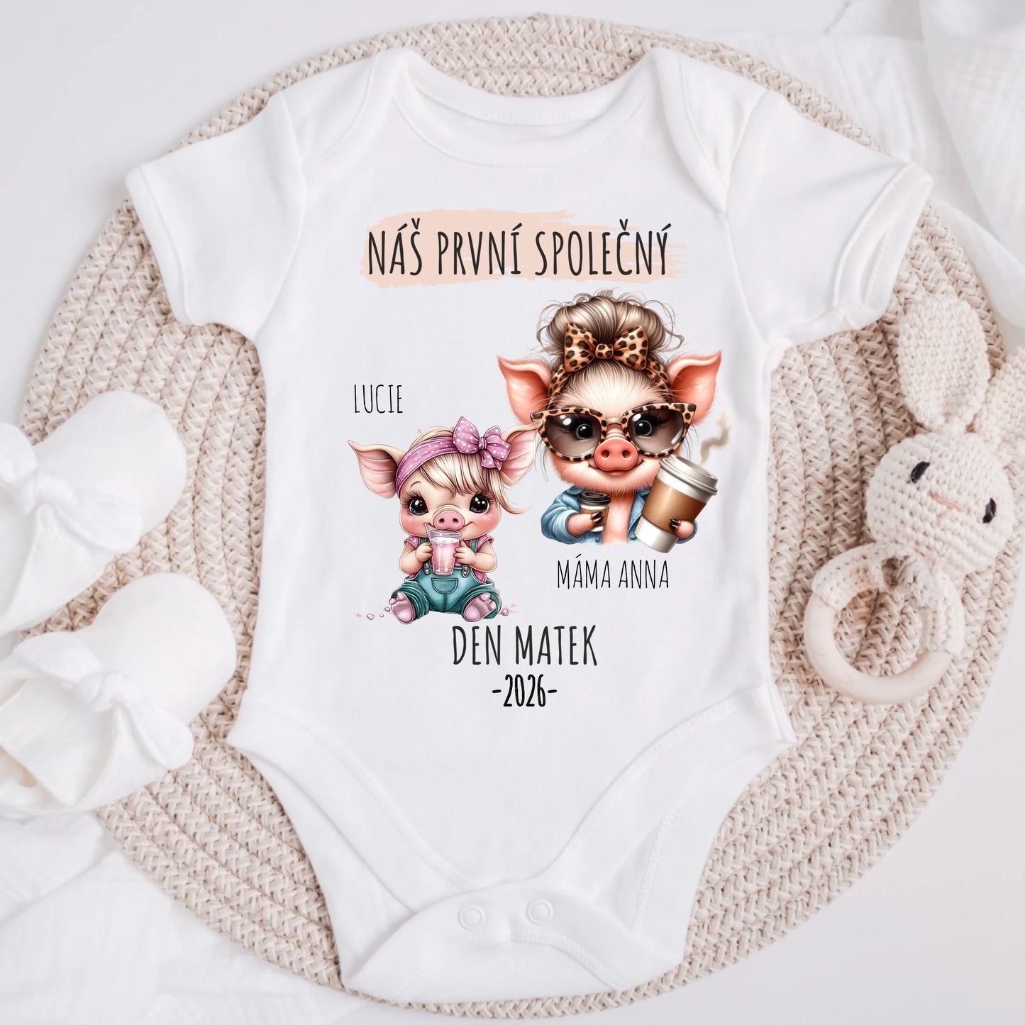 Tričko se vzorem pro maminku a dítě – Personalizované – Dárek ke Dni matek #12661