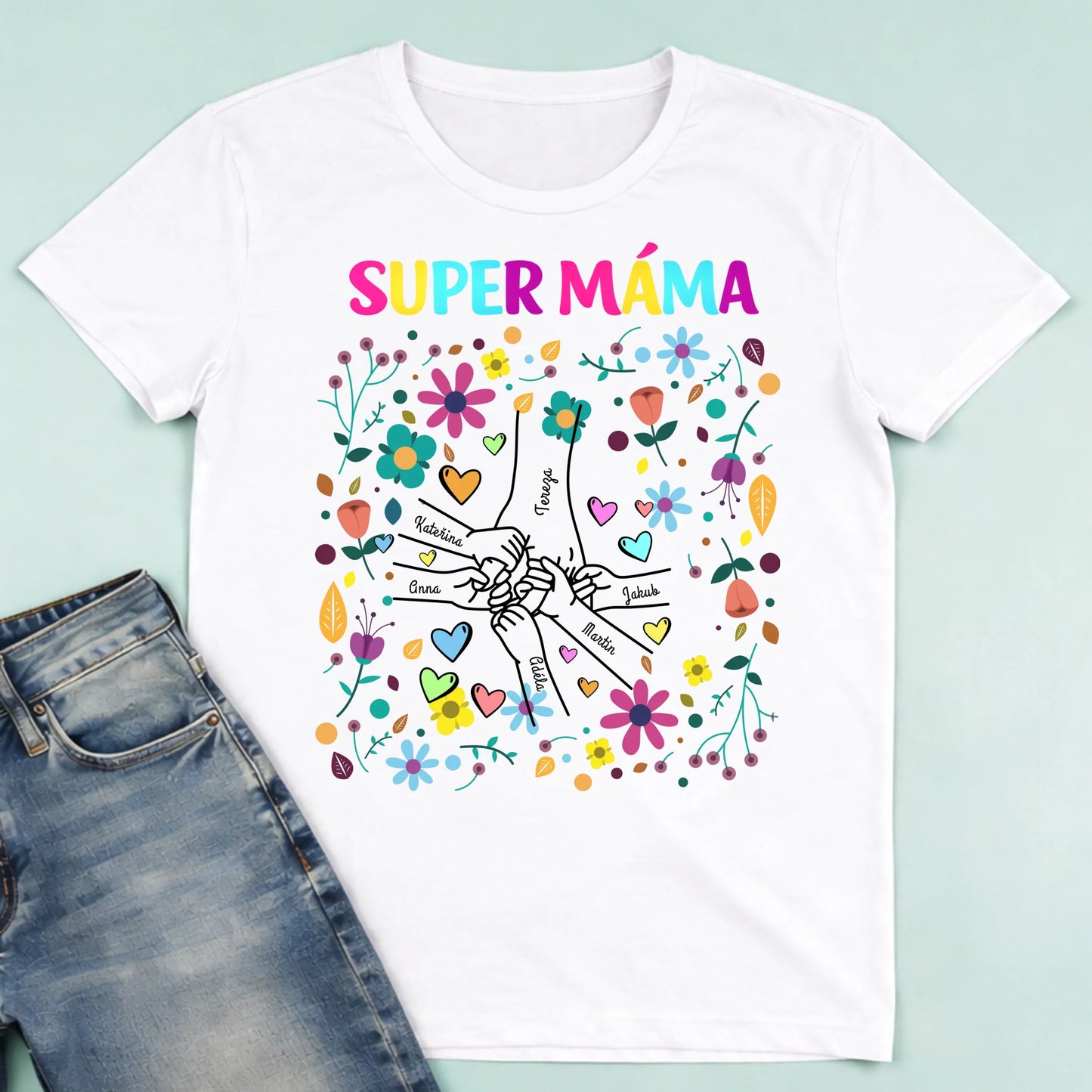 męska biała koszulka przód 1