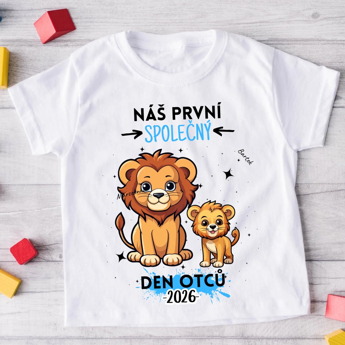 Tričko se vzorem táta a dítěte - Personalizované (rodinné) #8338