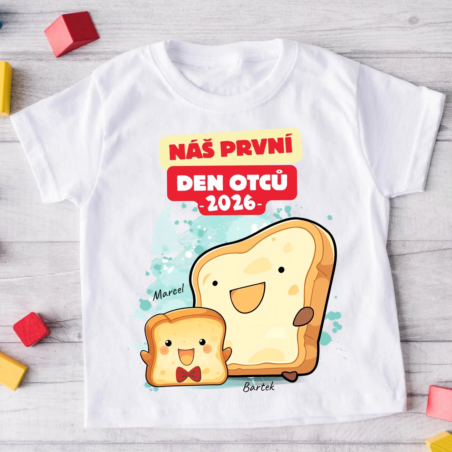 Tričko se vzorem táta a dítěte - Personalizované (rodinné) #8429
