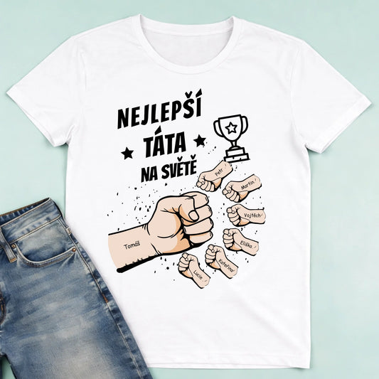 męska biała koszulka przód 1