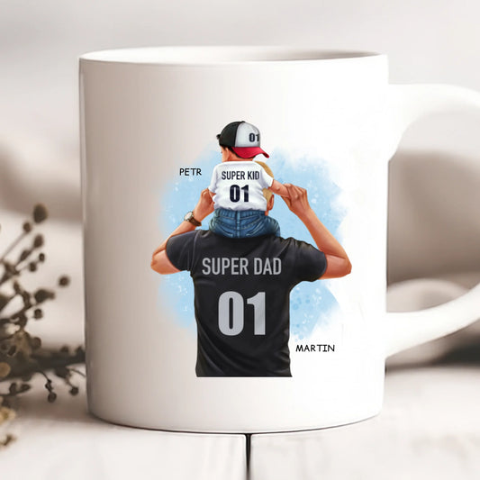 Hrnek pro tatínka – Super táta – Dárek ke Dni otců – Personalizovaný #921